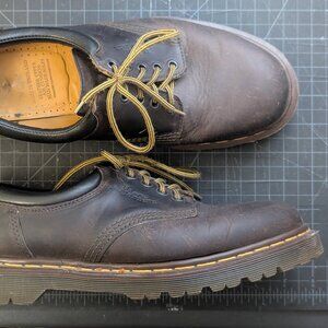 Vintage Dr. Martens 1461 Derby Made in England Brown Size 9